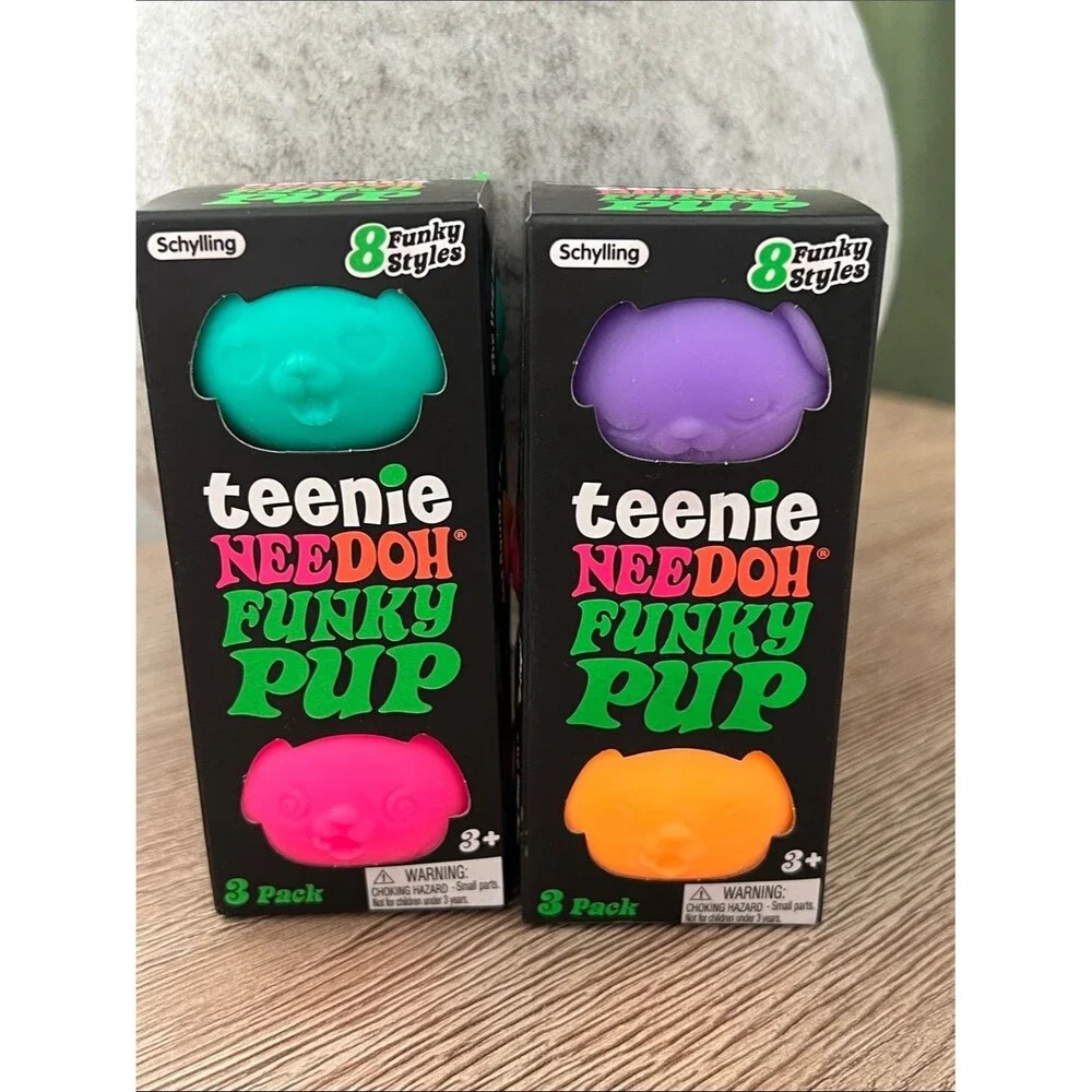 Needoh Teenie  Funky Pup Squishy Sensory Toy – New in Box